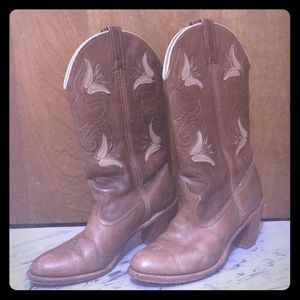 Vintage ACME Desert Brown Cowgirl Boots